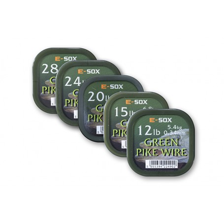 DRENNAN E-SOX GREEN PIKE WIRE JEKLENA VRVICA 15m/9,1kg