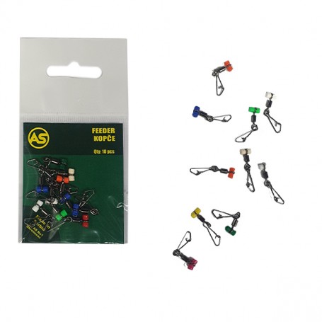 AS feeder beads mixed colour (10kom)