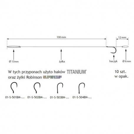 ROBINSON TITANIUM METHOD FEEDER HAIR RIG BREZZALUSTNIKI