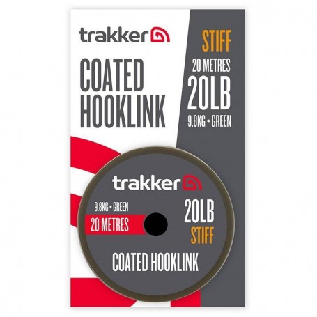 TRAKKER STIFF COATED HOOKLINK 35 LB - 20M