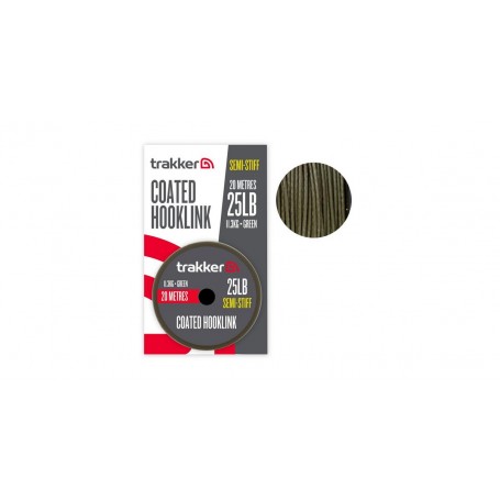 TRAKKER SEMI-STIFF COATED HOOKLINK 25 LB - 20M