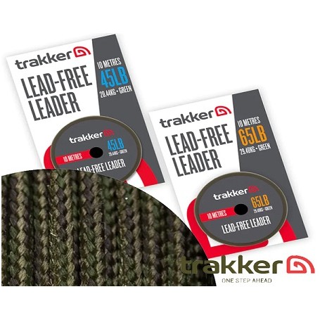 TRAKKER LEAD FREE LEADER - 45 LB - 10M