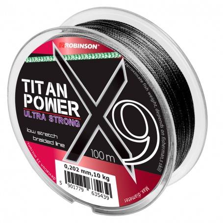 ROBINSON PLETENA VRVICA Titan Power x9 130m črna